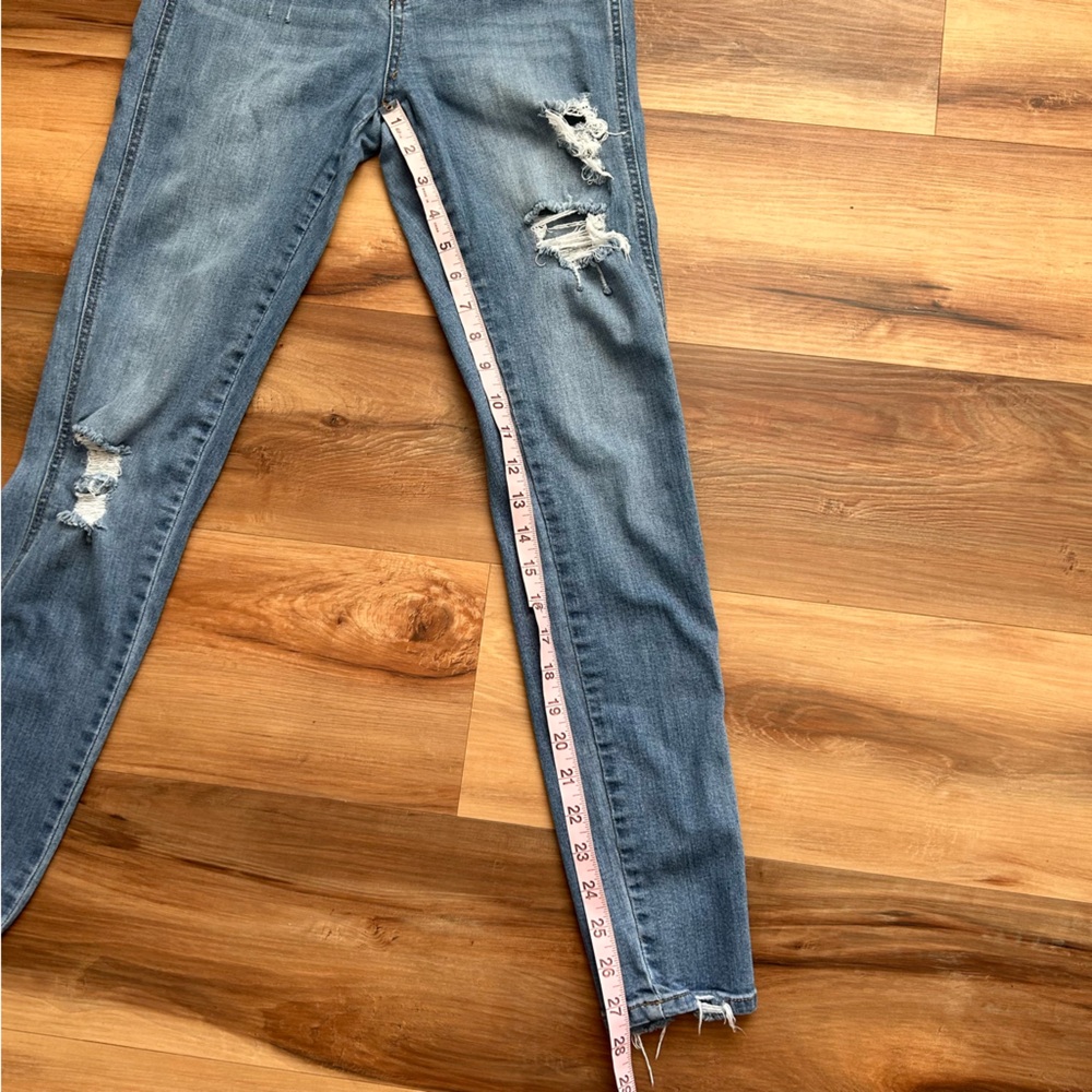 Vervet Womens Jeans mid rise distressed skinny jeans Charcoal Size 29 - Picture 4 of 16